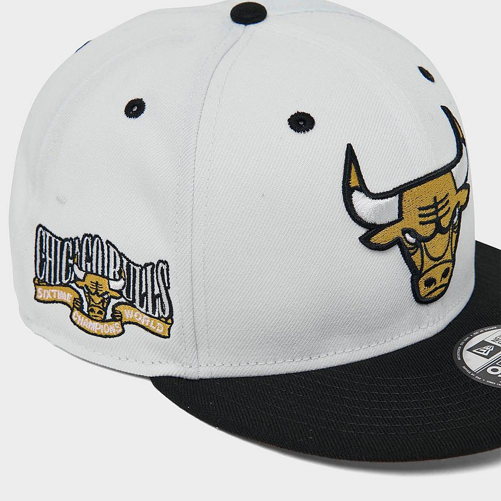 Chicago-Bulls-New-Era-White-Gold-Black-Snapback-Hat-5