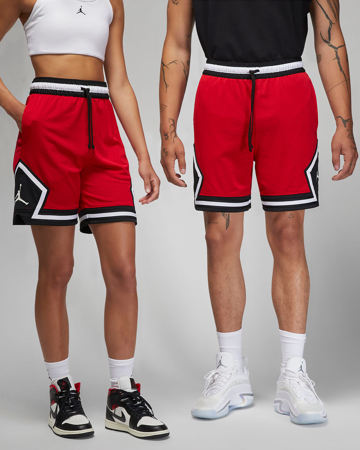 Jordan-Diamond-Shorts-Red-Black-White