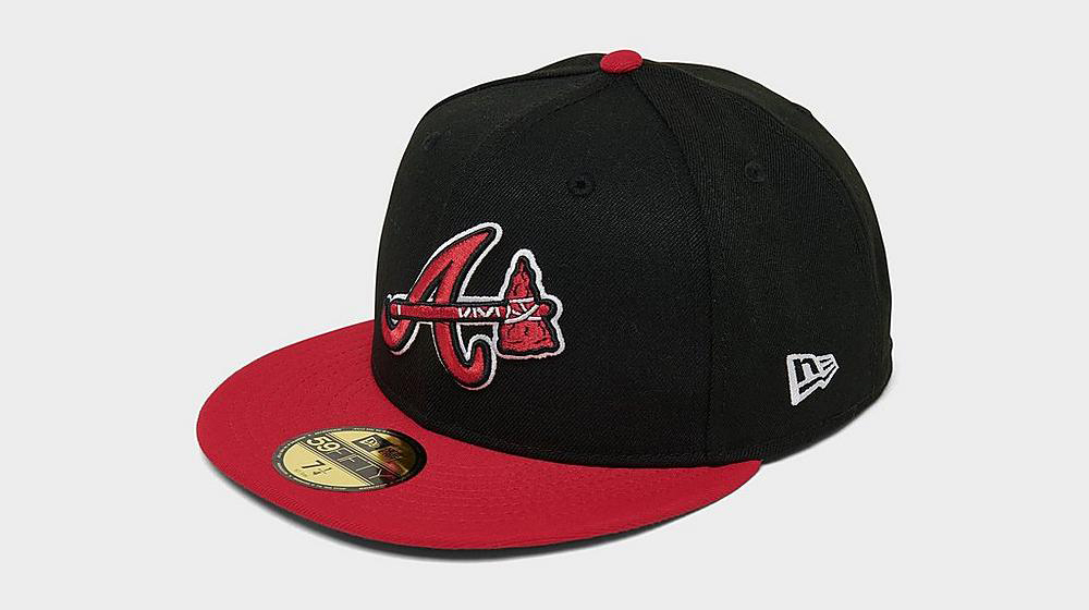 New-Era-Atlanta-Braves-Fitted-Hat-Black-Red-2
