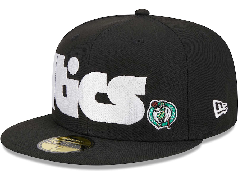 New-Era-Boston-Celtics-Checkerboard-59fifty-Hat-Black-White-2