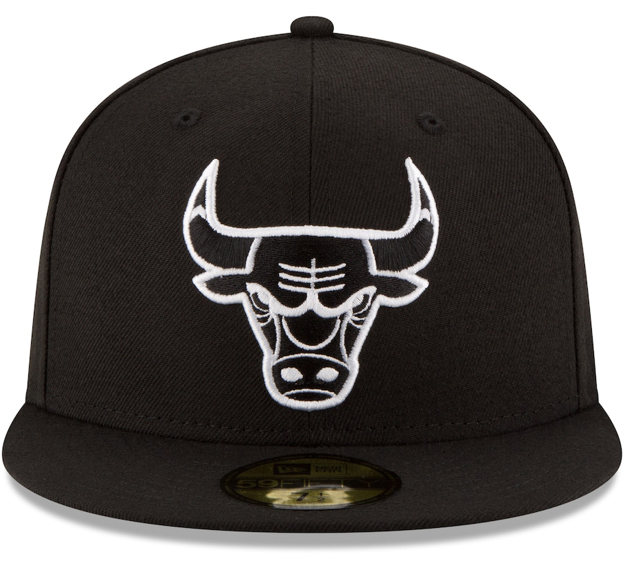New-Era-Chicago-Bulls-Black-White-59fifty-Fitted-Hat-3