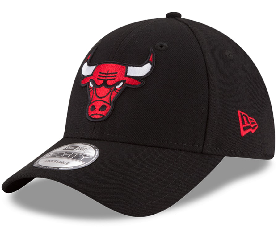New-Era-Chicago-Bulls-Team-Color-Adjustable-Hat-Black-1