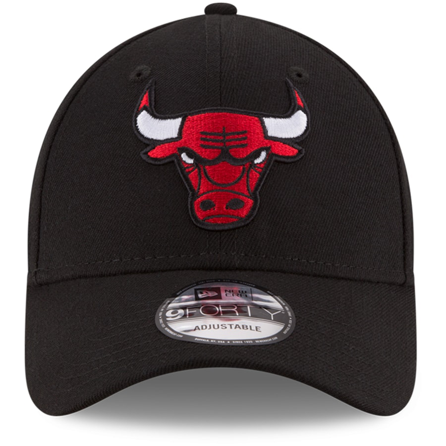New-Era-Chicago-Bulls-Team-Color-Adjustable-Hat-Black-2