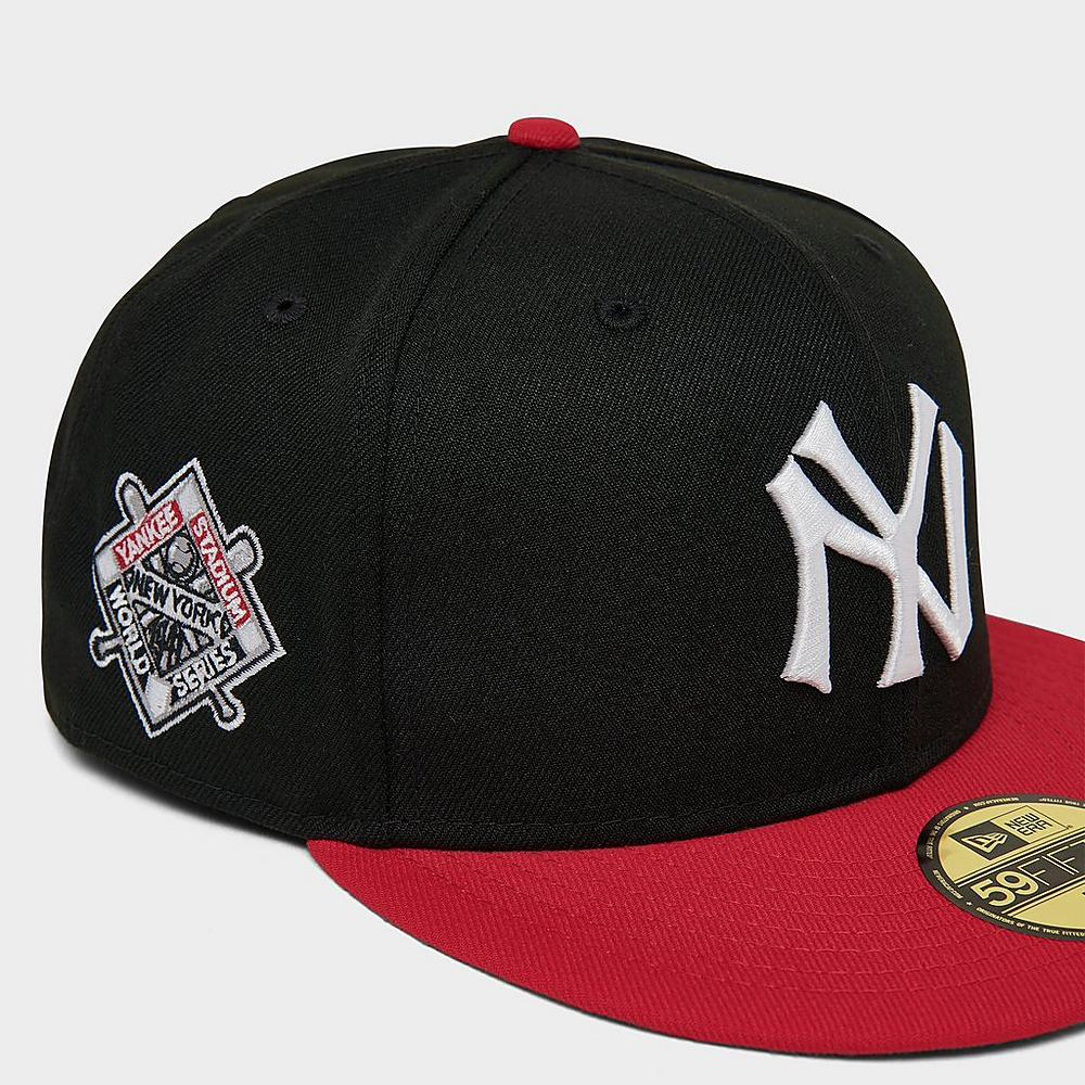 New-Era-New-York-Yankees-Fitted-Hat-Black-Red-3