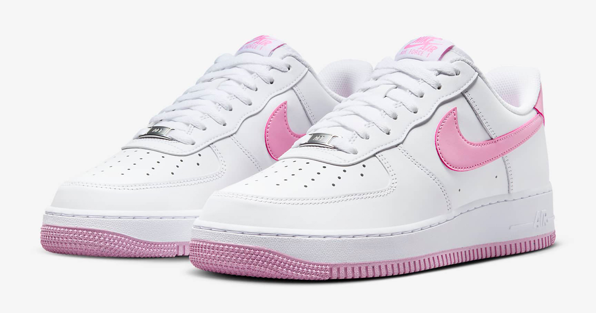 Nike-Air-Force-1-Low-White-Pink-Rise