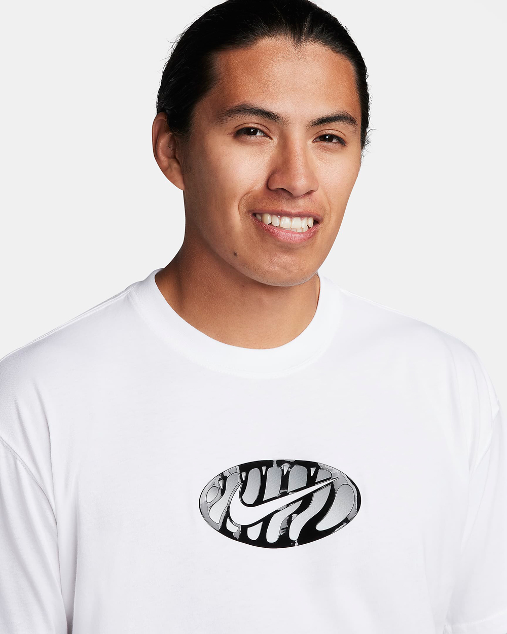 Nike Air Max Plus T Shirt White Black Silver 2