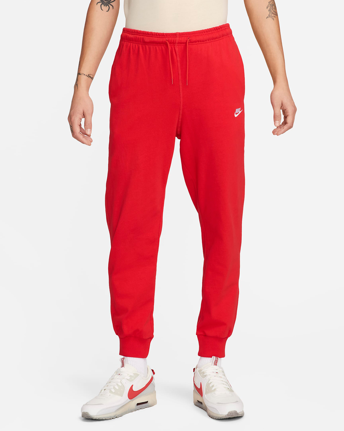 Nike-Club-Knit-Joggers-University-Red