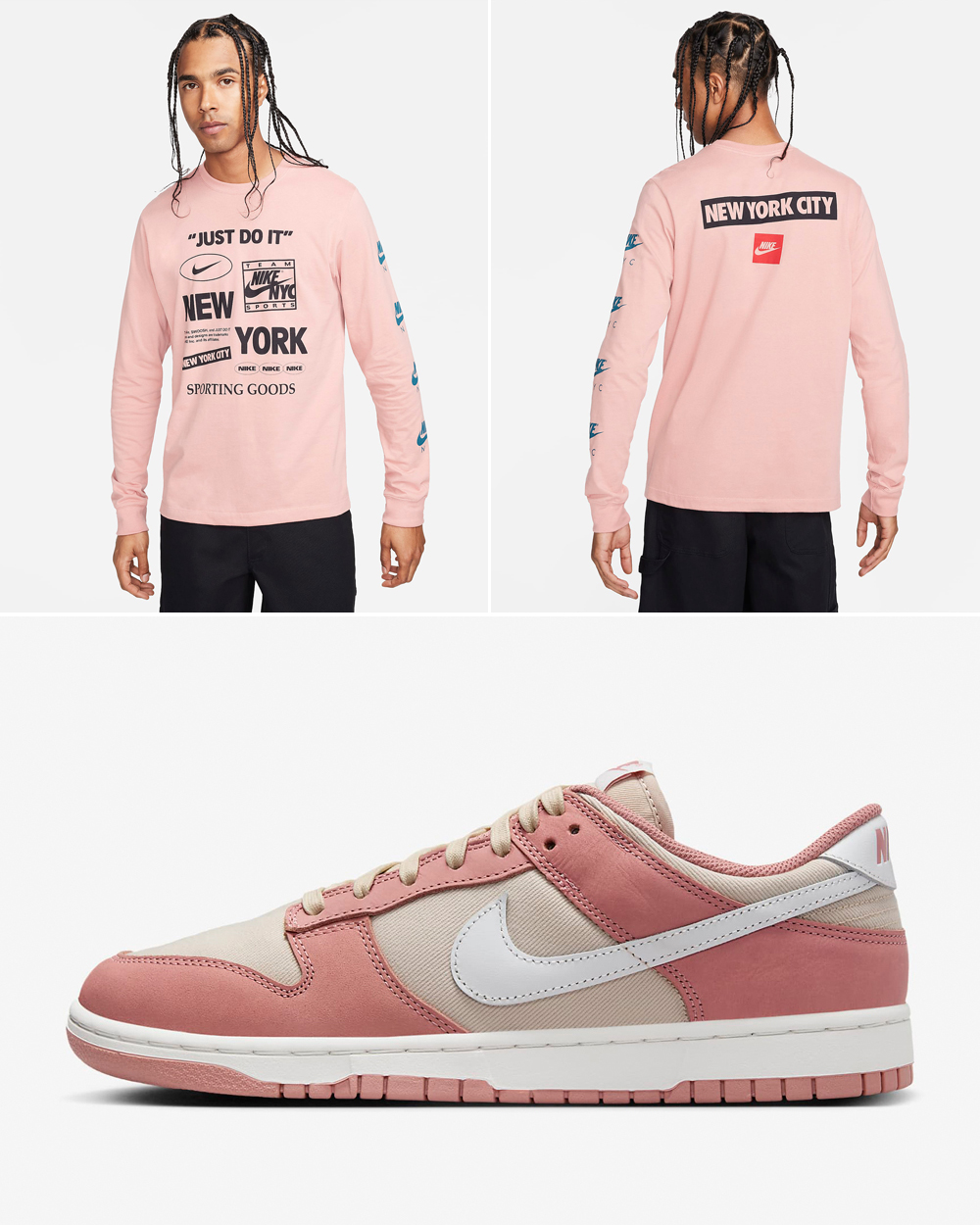 Nike-Dunk-Low-Red-Stardust-Shirt