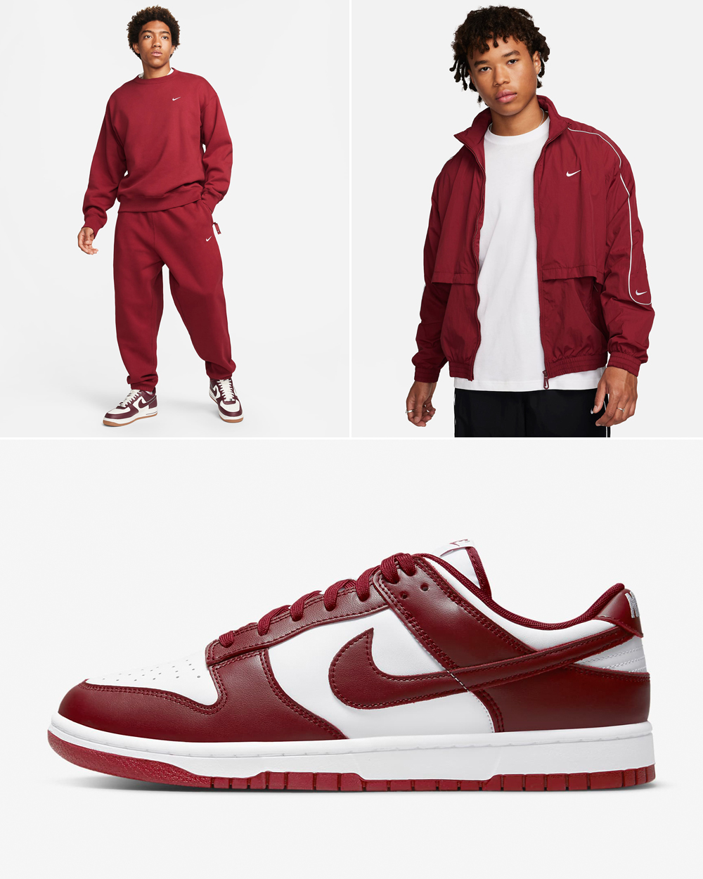 Nike Dunk Low Team Red Matching Outfits