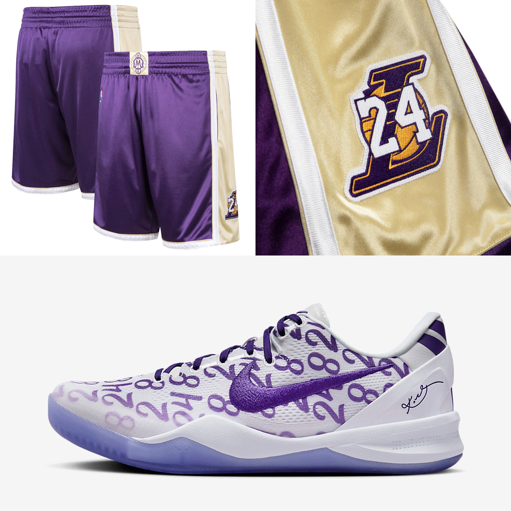 Nike-Kobe-8-Protro-Court-Purple-Lakers-Shorts
