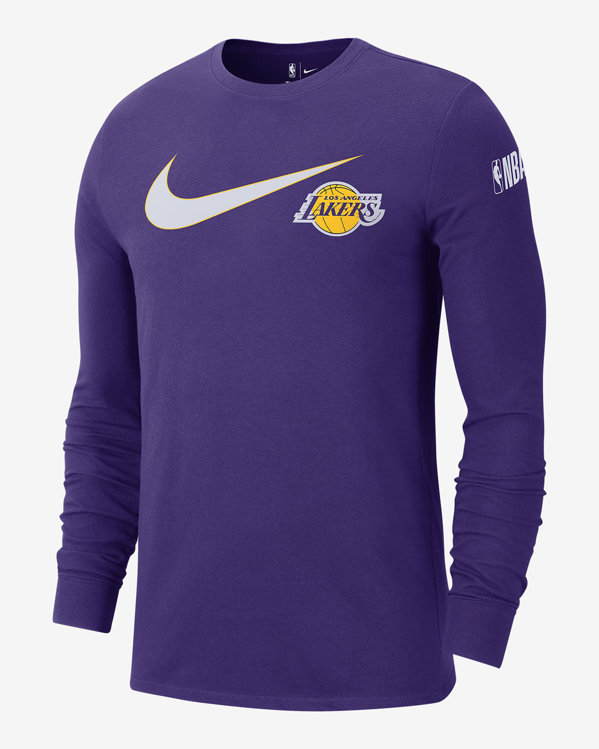 Nike Lakers Swoosh Essential Long Sleeve T Shirt