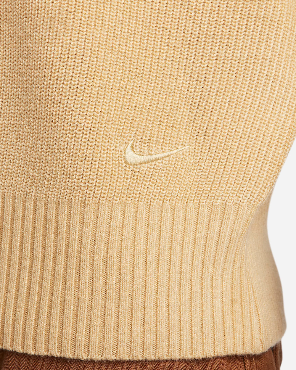 Nike Life Long Sleeve Military Sweater Sesame 2