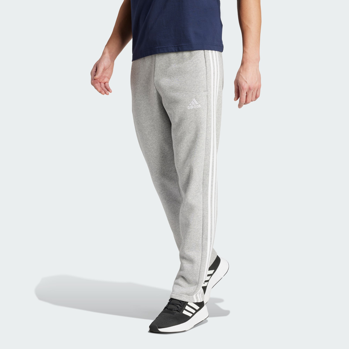 adidas-Essential-Open-Hem-Pants-Grey