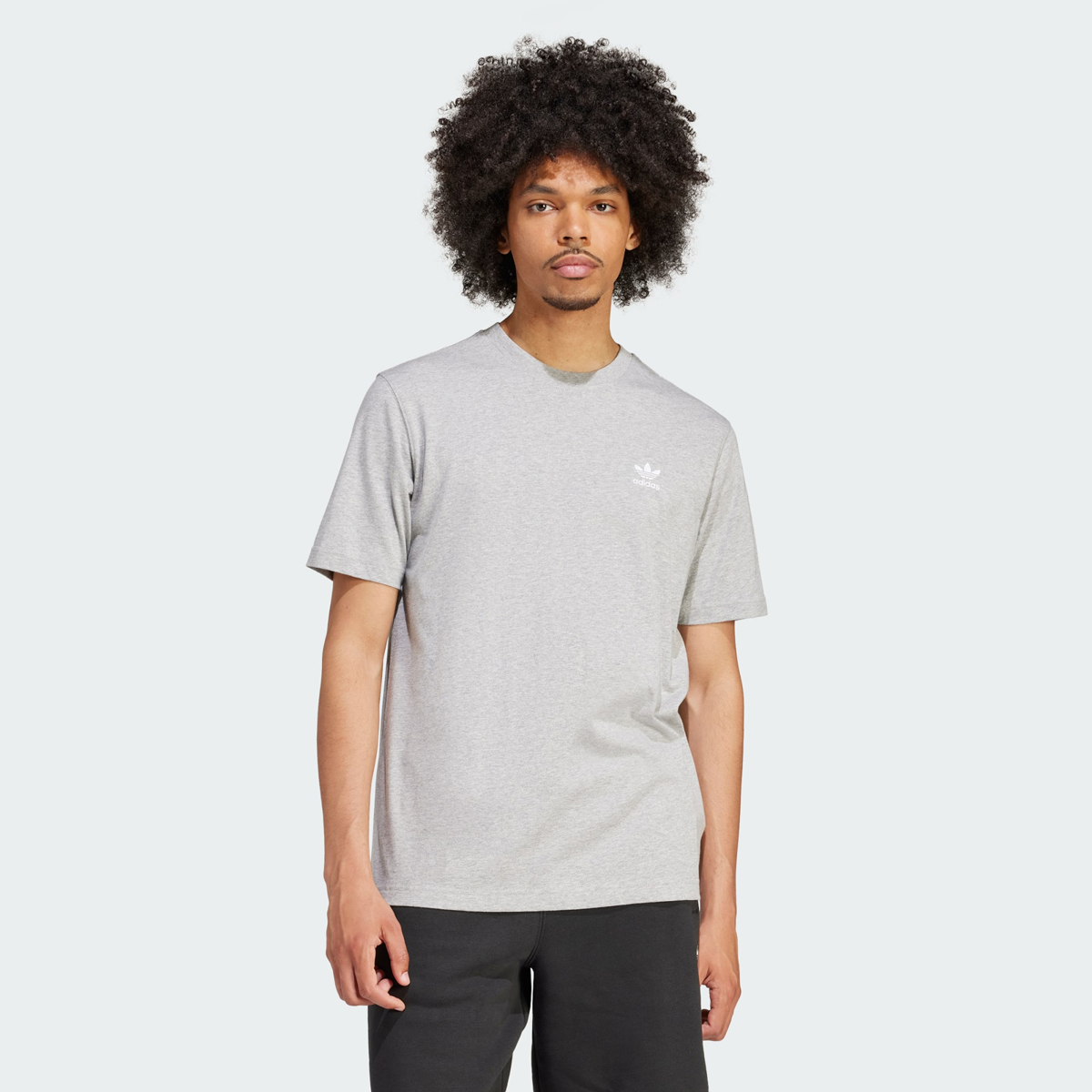 adidas-Essential-T-Shirt-Grey