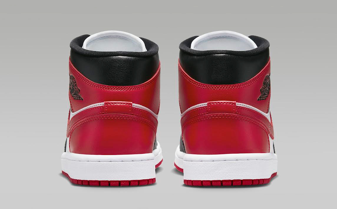 Air-Jordan-1-Mid-Black-White-Gym-Red-5