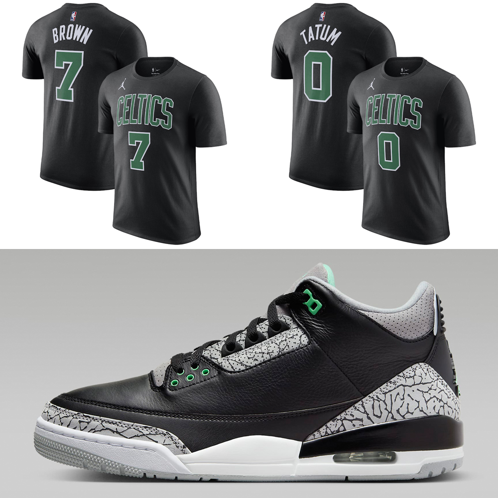 Air-Jordan-3-Green-Glow-Celtics-Shirts