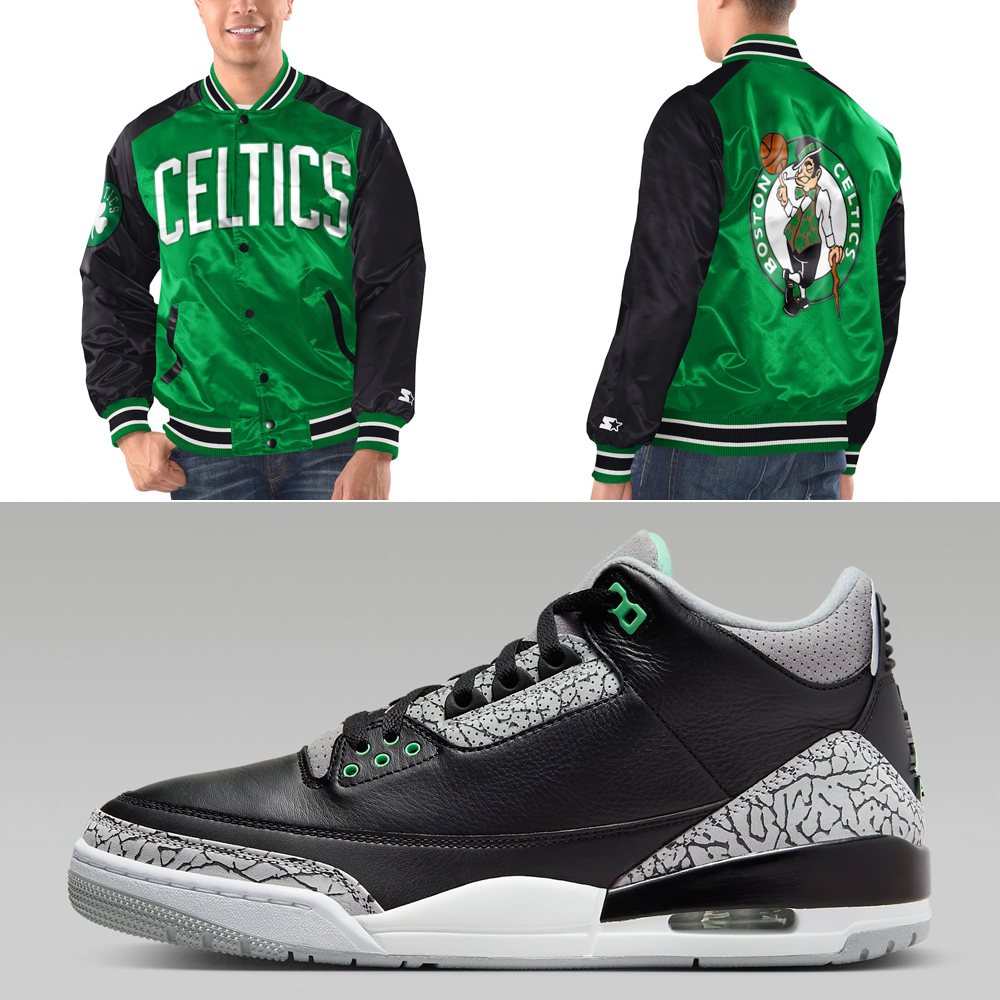 Air-Jordan-3-Green-Glow-Celtics-Starter-Jacket