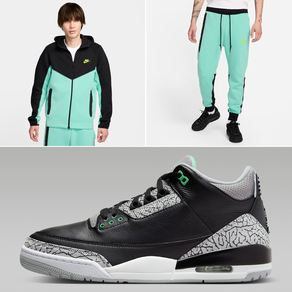 Air-Jordan-3-Green-Glow-Hoodie-Pants-Outfit