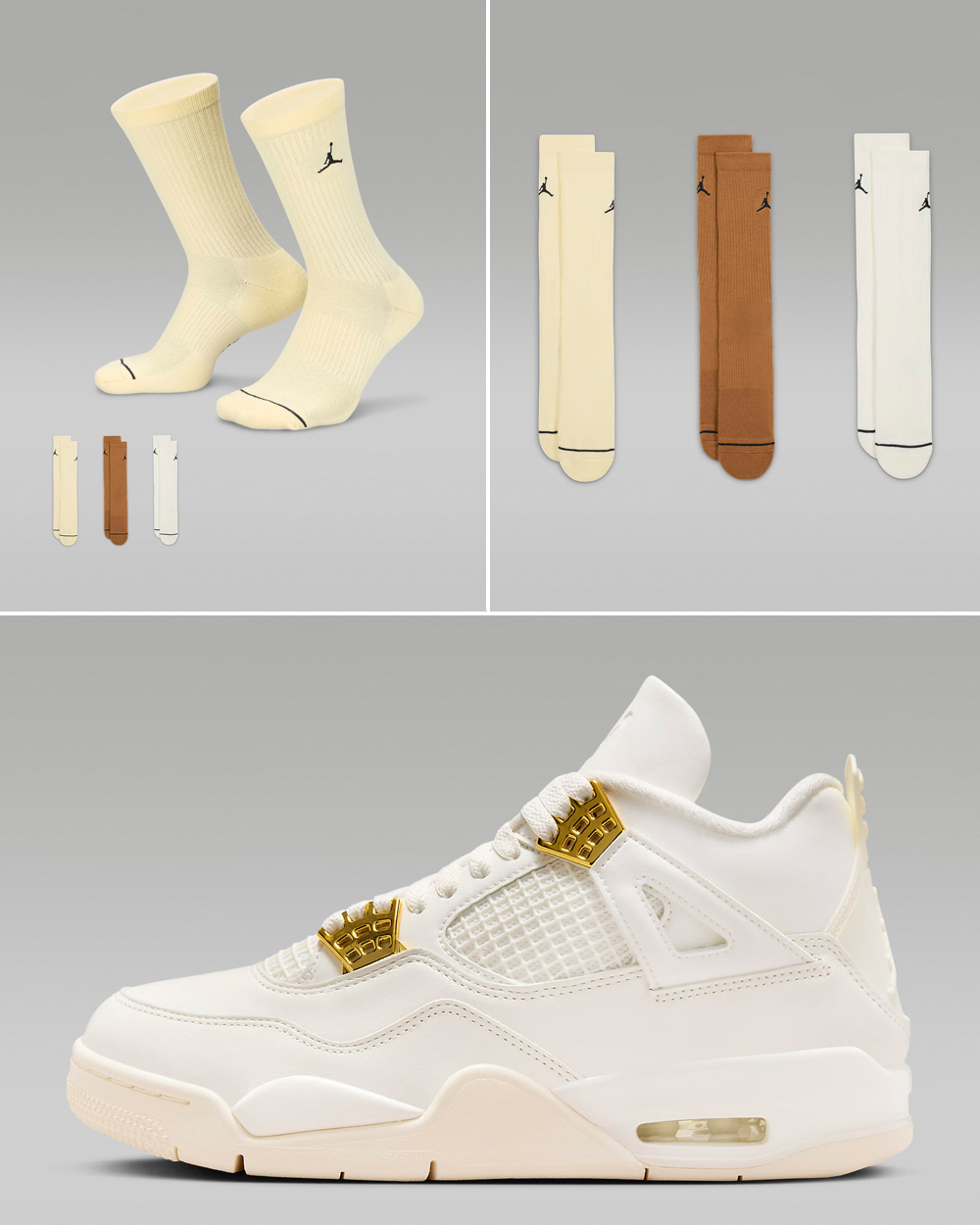 Air-Jordan-4-Sail-Gold-Socks