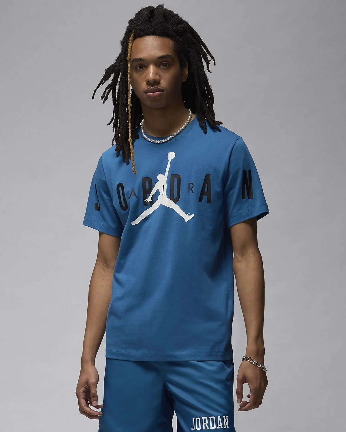 Jordan Air Stretch T Shirt Industrial Blue