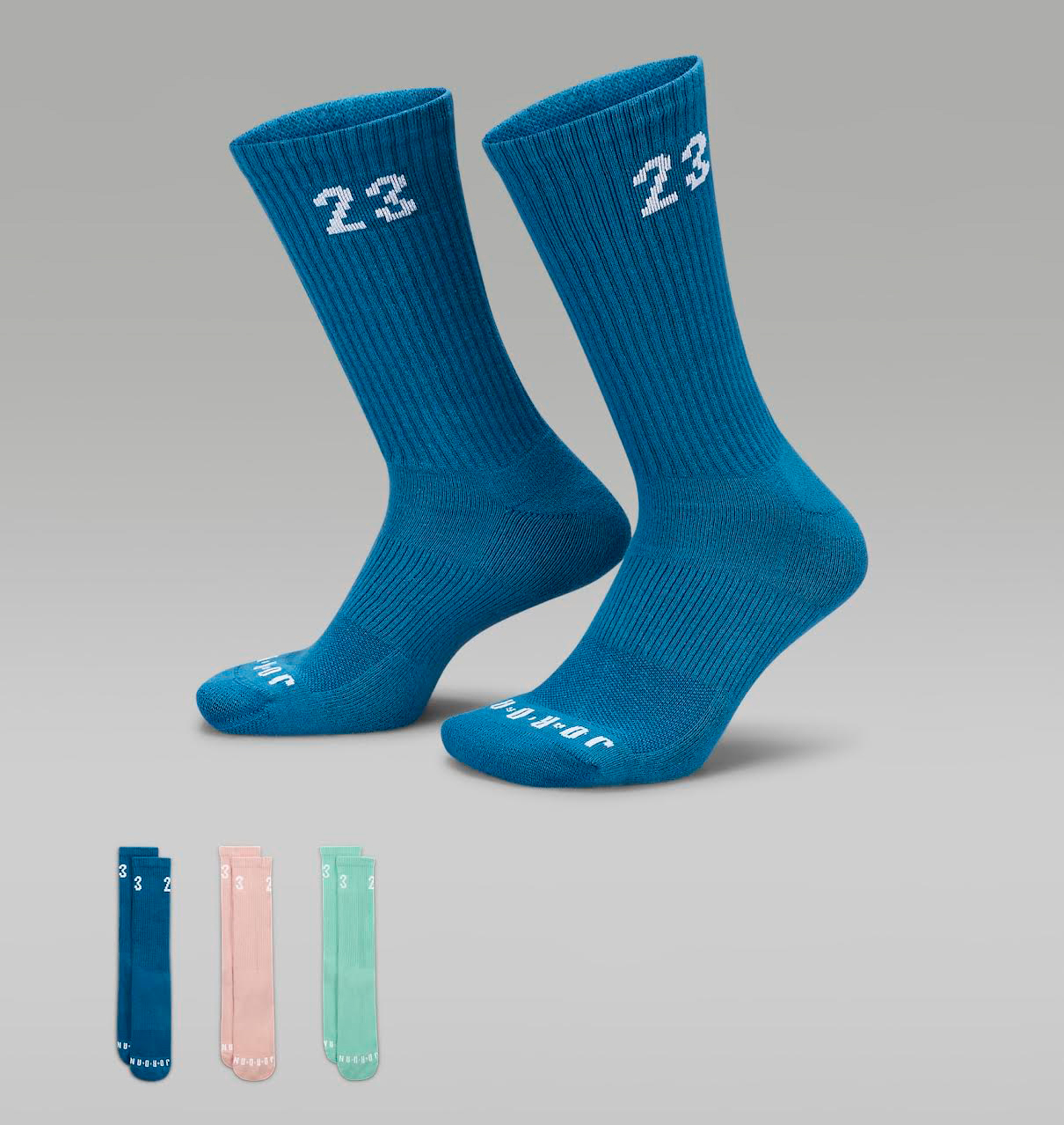Jordan-Essentials-Crew-Socks-Industrial-Blue-Emerald-Mint-Pink