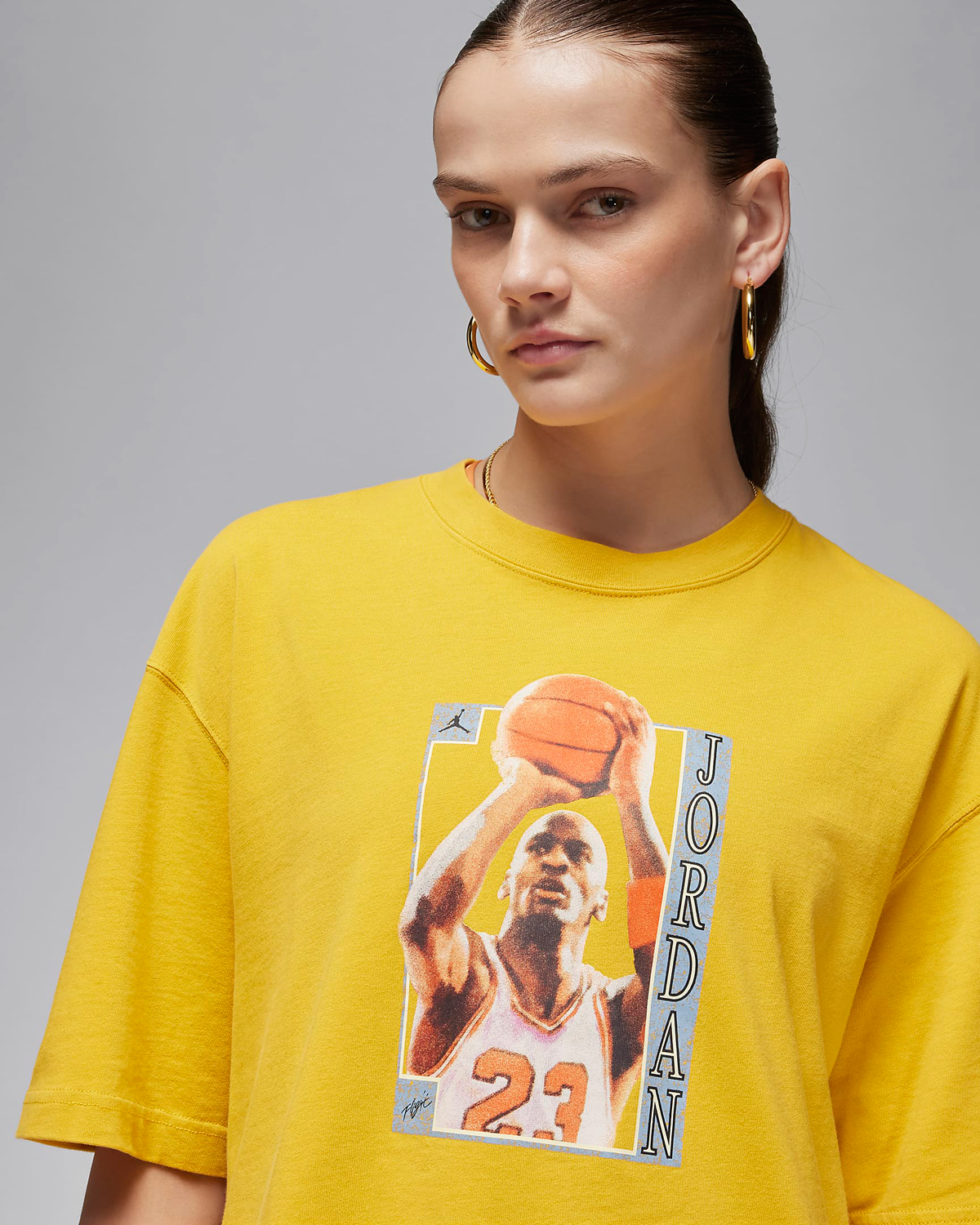 Jordan-Womens-Oversized-Graphic-T-Shirt-Yellow-Ochre-2