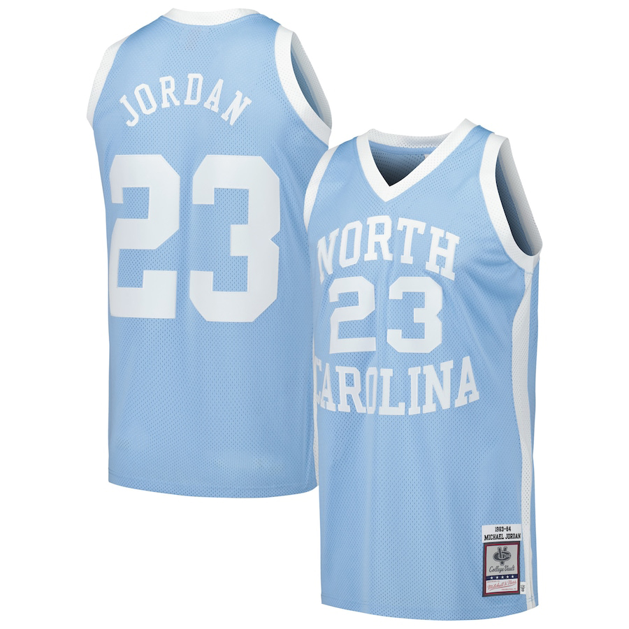 Michael-Jordan-UNC-North-Carolina-Tar-Heels-Basketball-Jersey-Blue-White