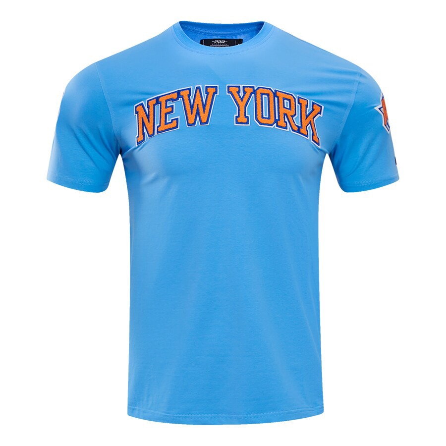 New-York-Knicks-Pro-Standard-Classic-Chenille-T-Shirt-Blue