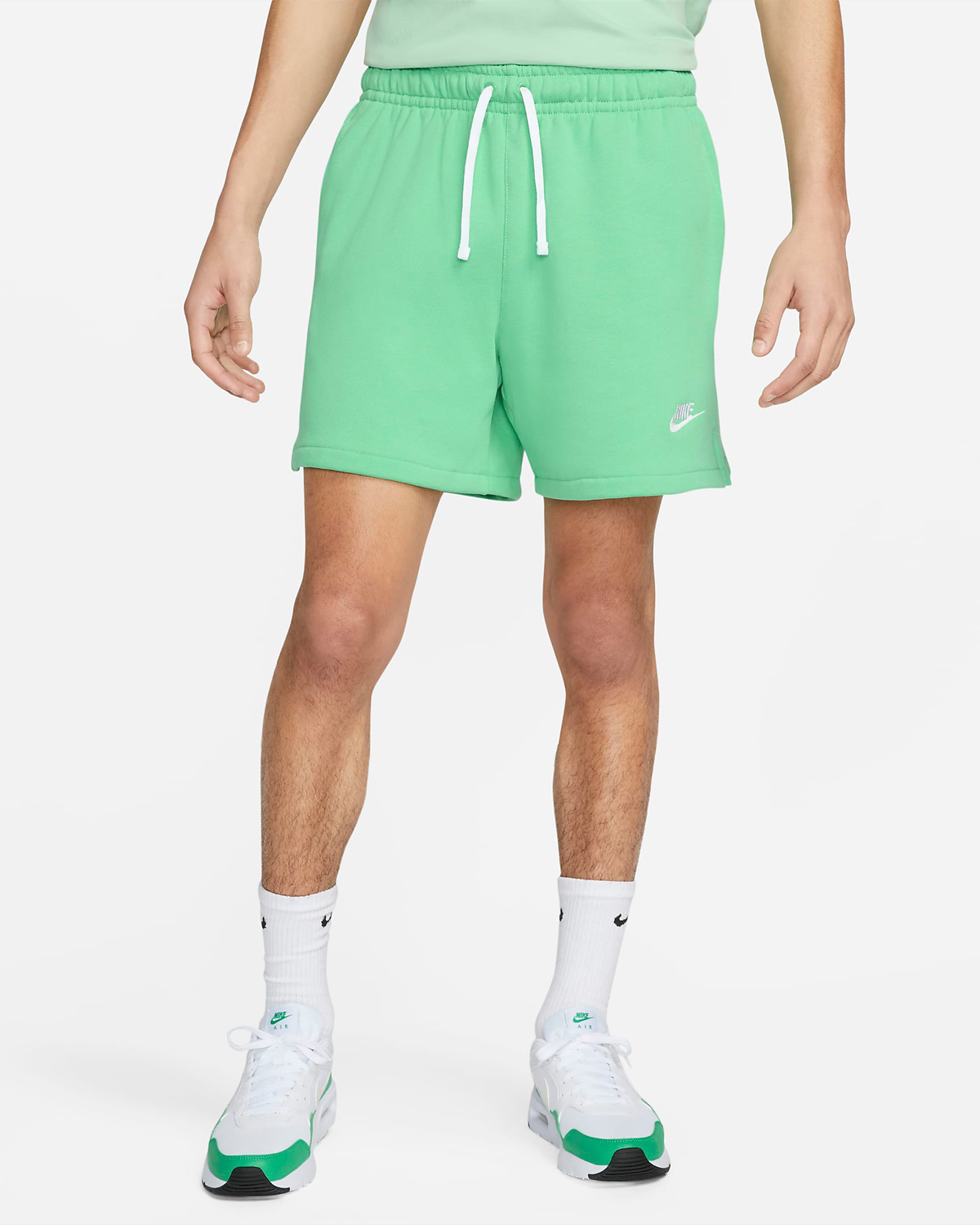 Nike-Club-Fleece-Flow-Shorts-Green-Glow