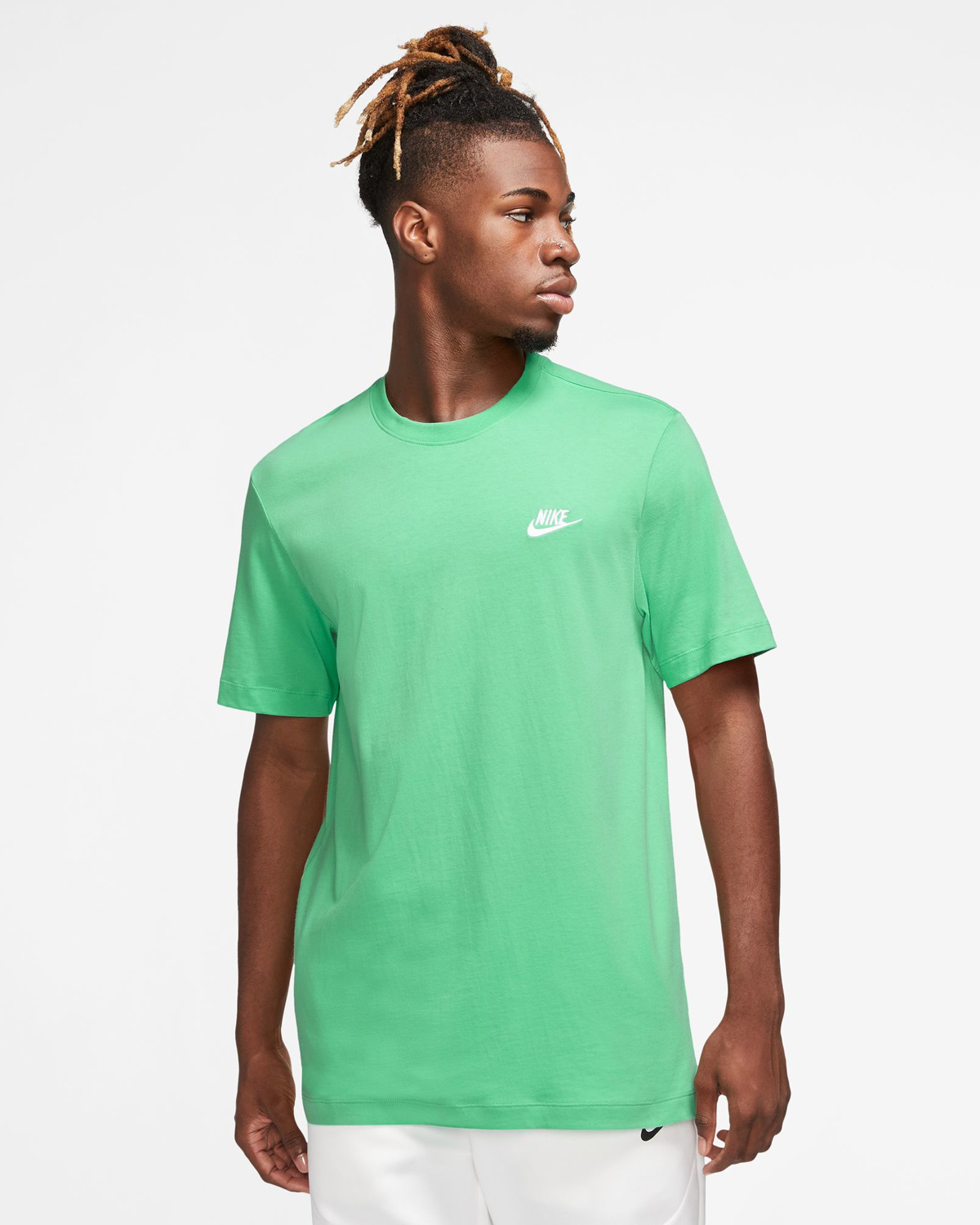 Nike Club T Shirt Green Glow