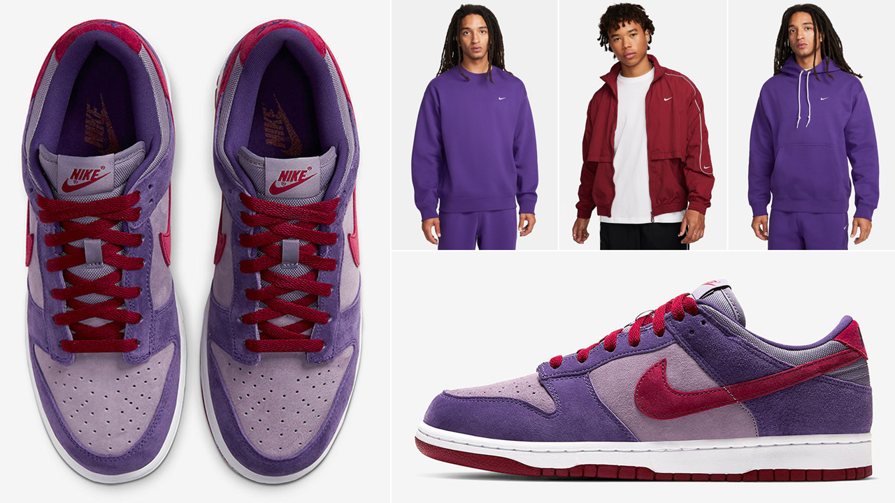 Nike Dunk Low Plum 2024 Outfits Shirts Hats Clothing