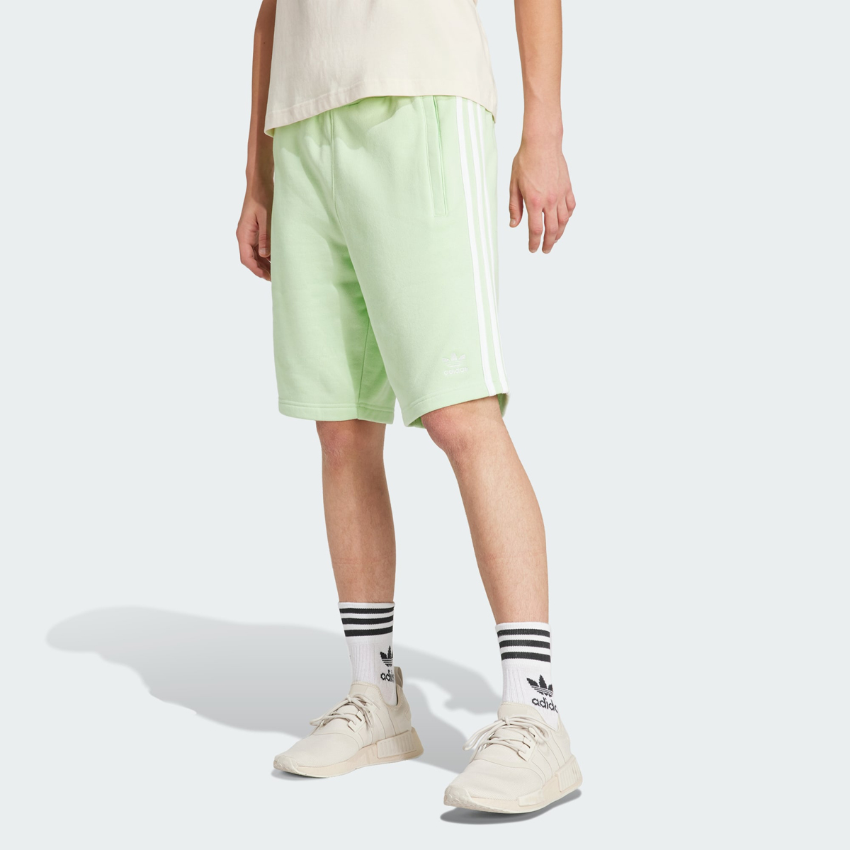 adidas Originals Adicolor 3 Stripes Shorts Semi Spark Green