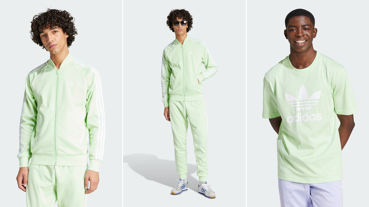 adidas Originals Semi Spark Green Clothing Sneakers Outfits