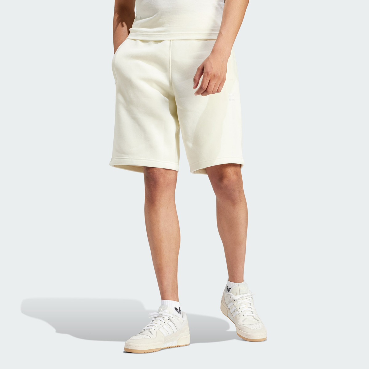 adidas-Trefoil-Essentials-Shorts-Ivory