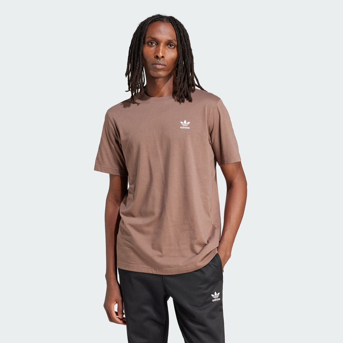 adidas-Trefoil-Essentials-T-Shirt-Earth-Strata-Brown