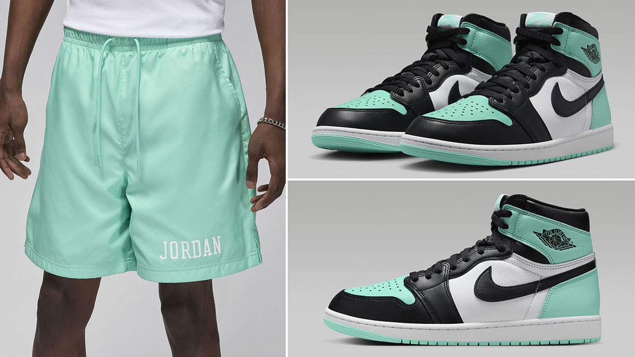 Air Jordan 1 High OG Green Glow Shorts 1