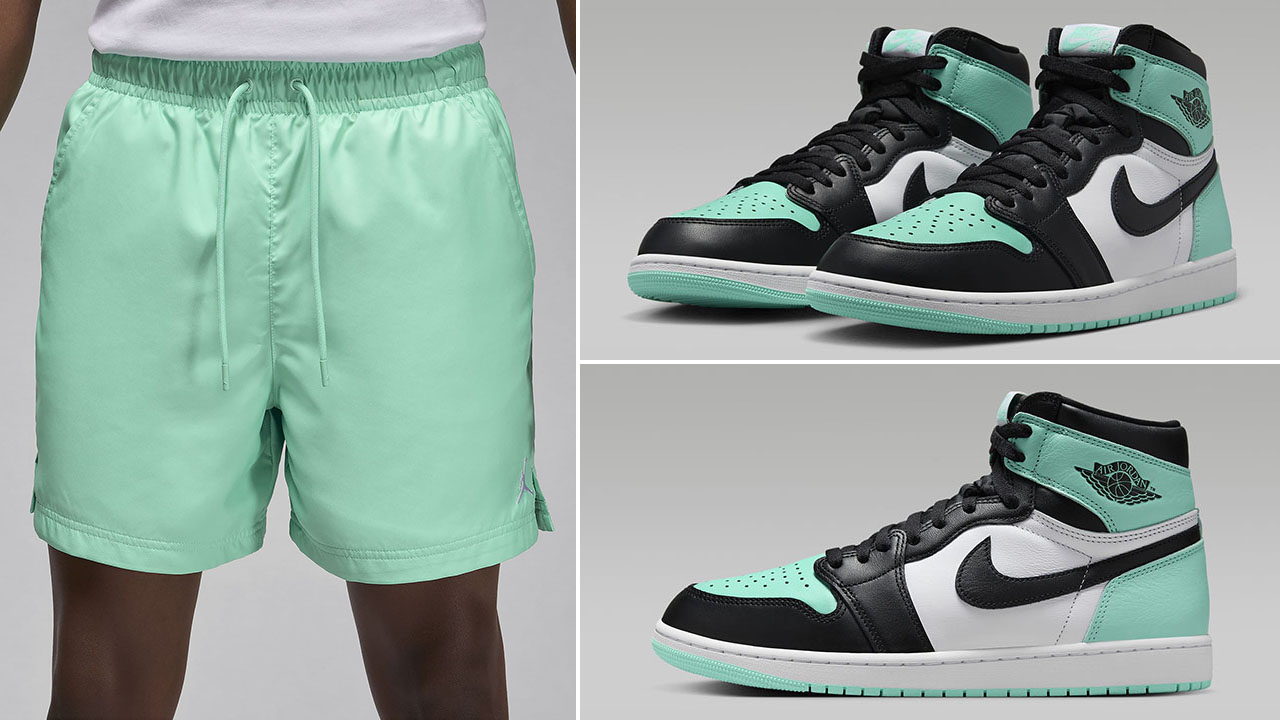 Air Jordan 1 High OG Green Glow Shorts 2
