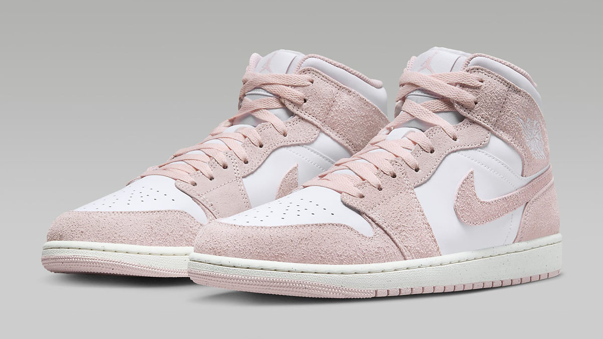 that hit Foot Locker and other Jordan Brand retailers tomorrow SE Legend Pink Suede 1