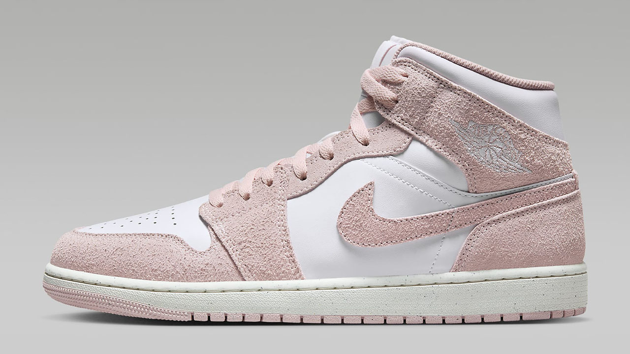 that hit Foot Locker and other Jordan Brand retailers tomorrow SE Legend Pink Suede
