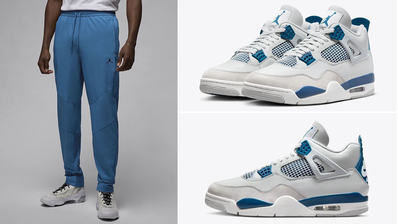 Air Jordan 4 Military Blue Dri Fit Woven Pants
