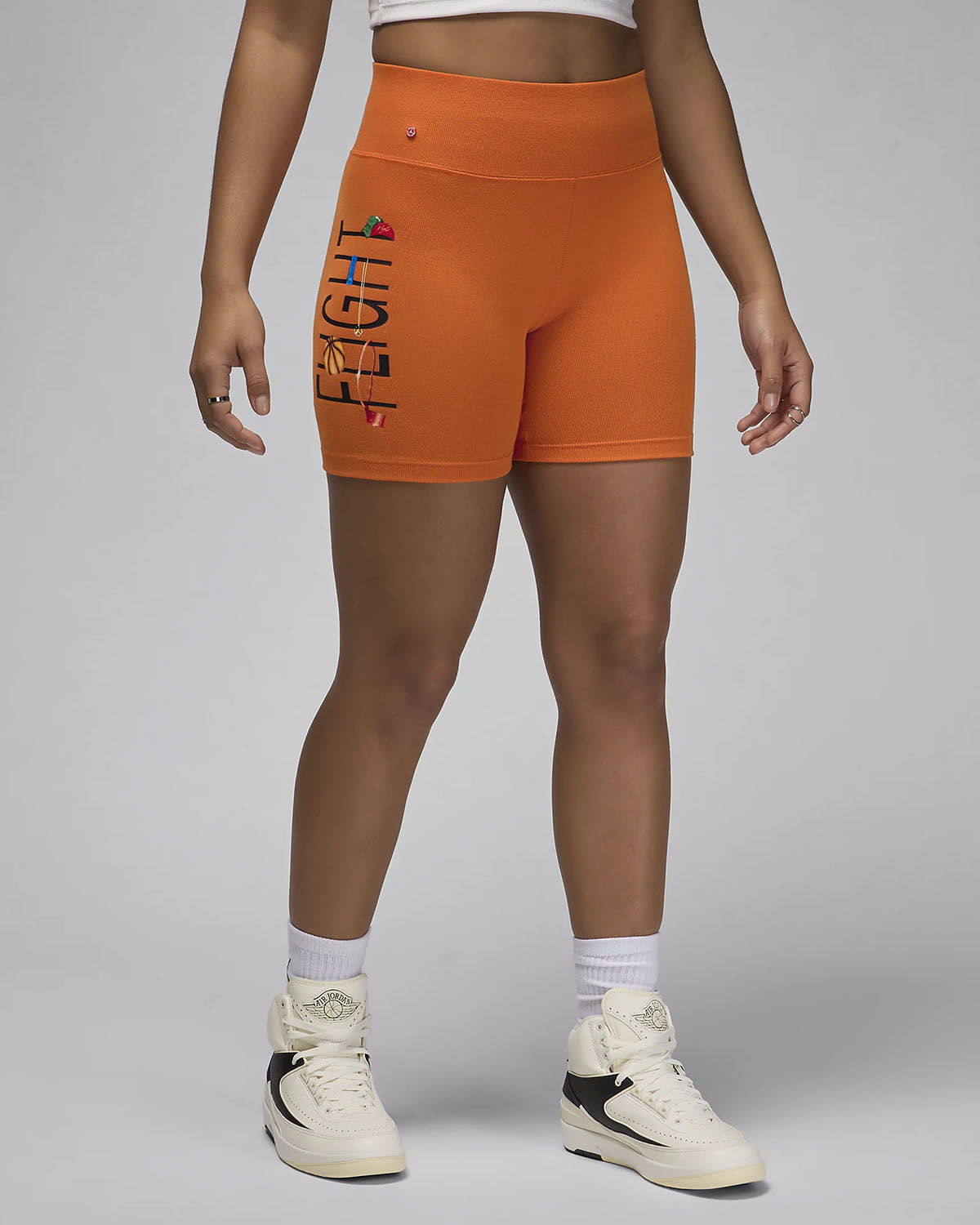 Jordan Artist Series Womens Shorts Orange 1