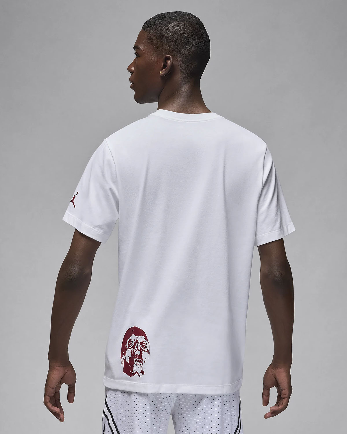 jordan jordans Brand Flight T Shirt White Team Red 2