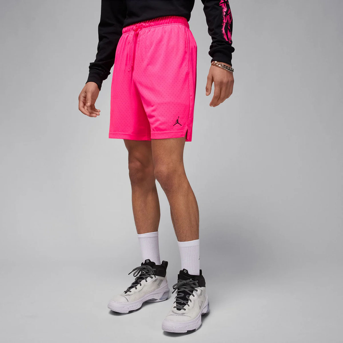 Jordan Dri Fit Sport Mesh Shorts Hyper Pink 1