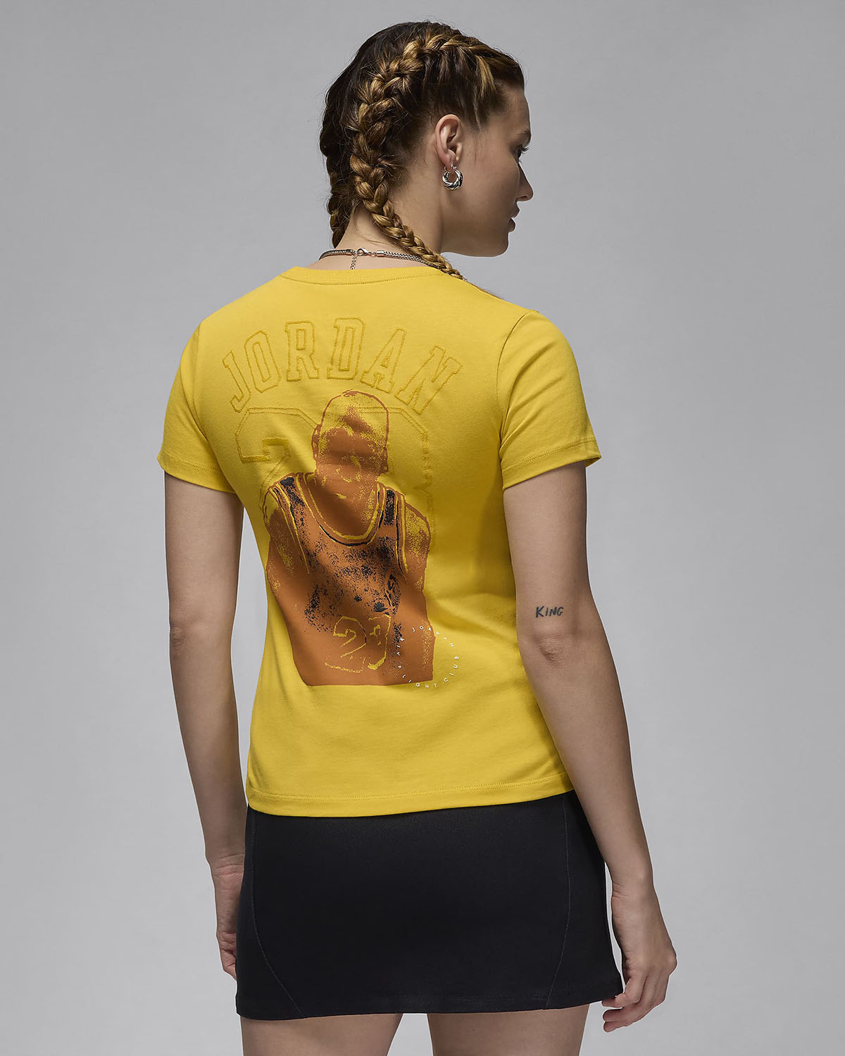 Jordan Essential Womens Slim Tee Shirt Vivid Sulfur 2