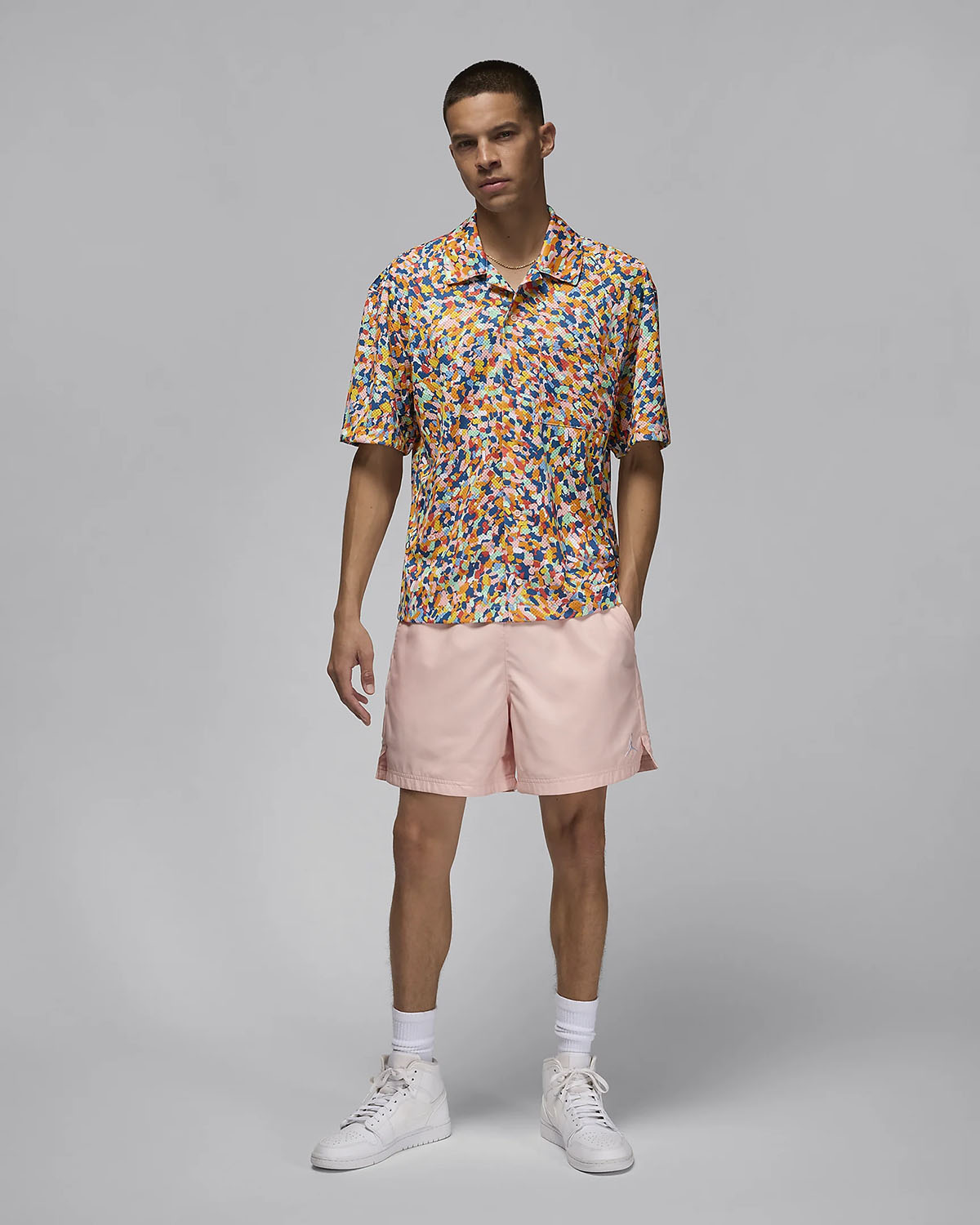 Jordan Essentials Poolside Shirt Shorts Legend Pink Outfit