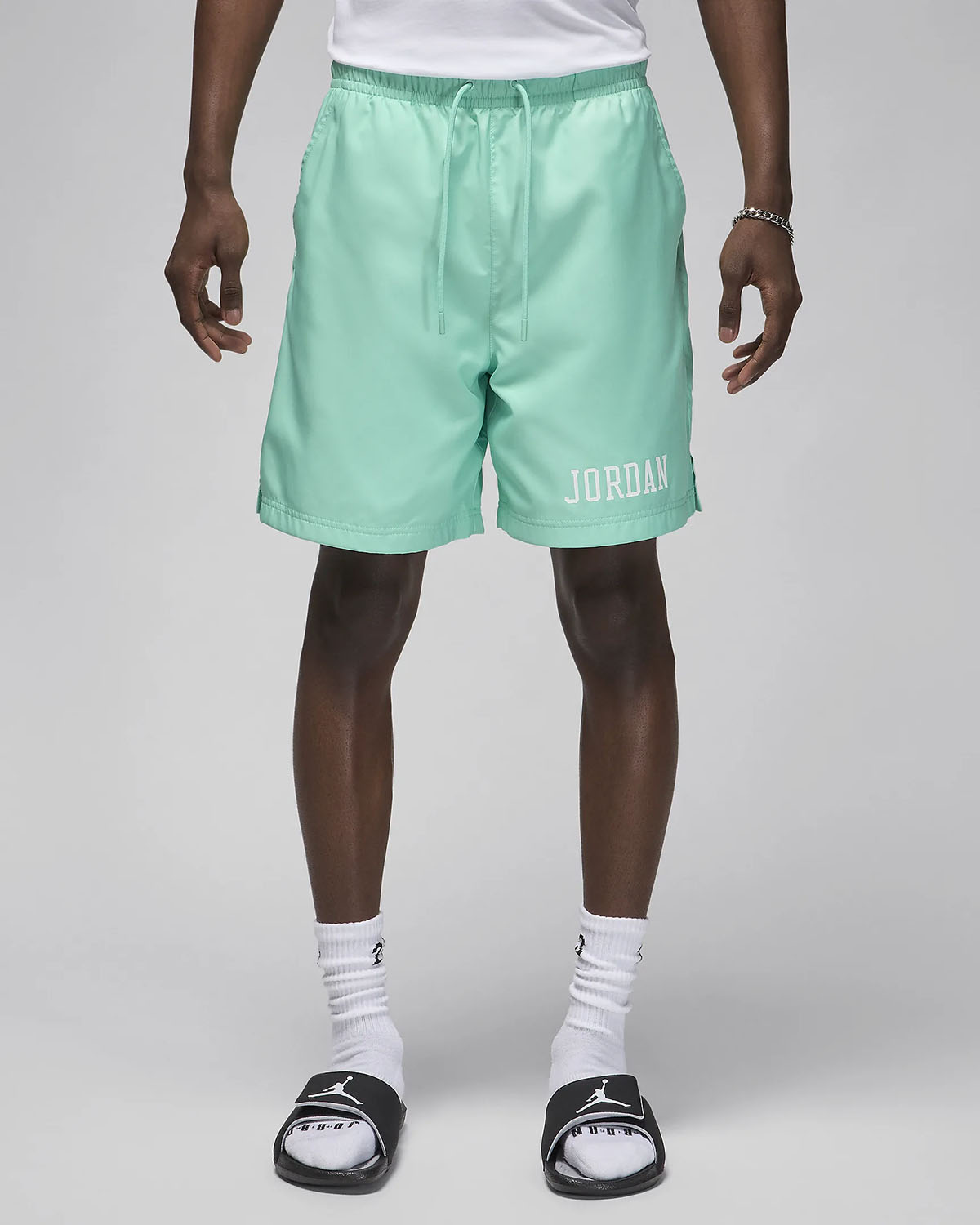Jordan Essentials Poolside Shorts Emerald Rise Green Glow 1