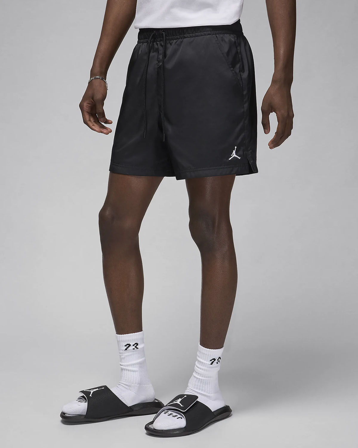 Jordan Poolside Shorts Black White 1