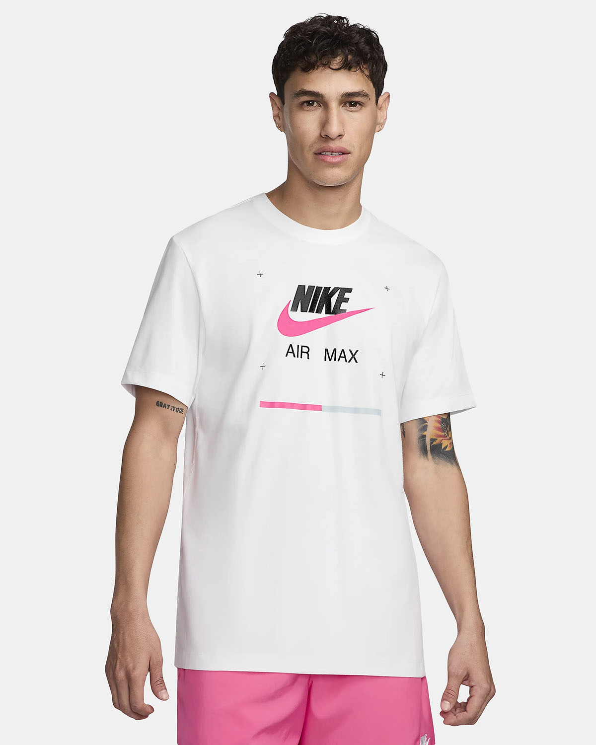 Nike Air Max T Shirt White Playful Pink 1