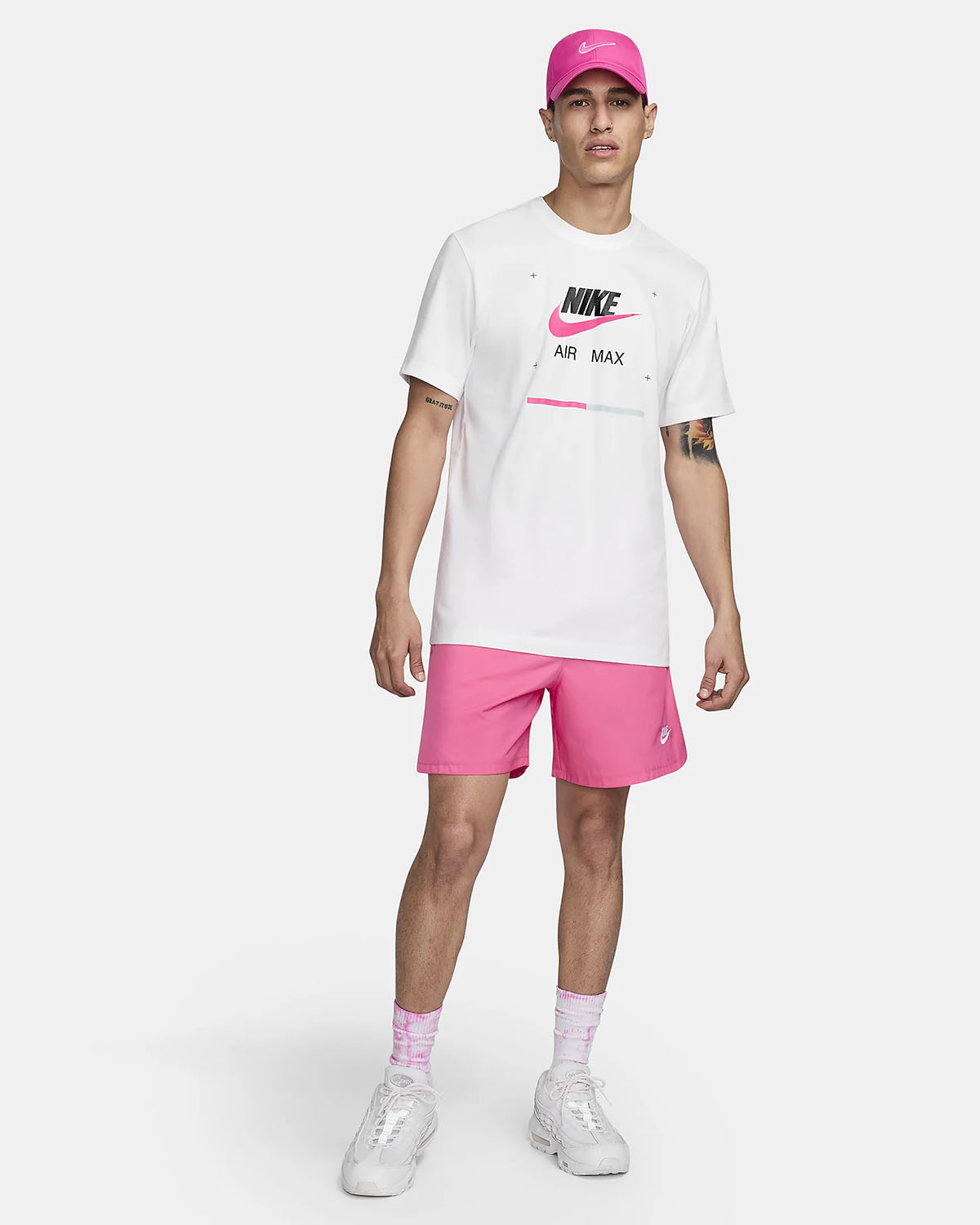 Nike Air Max T Shirt White Playful Pink Outfit