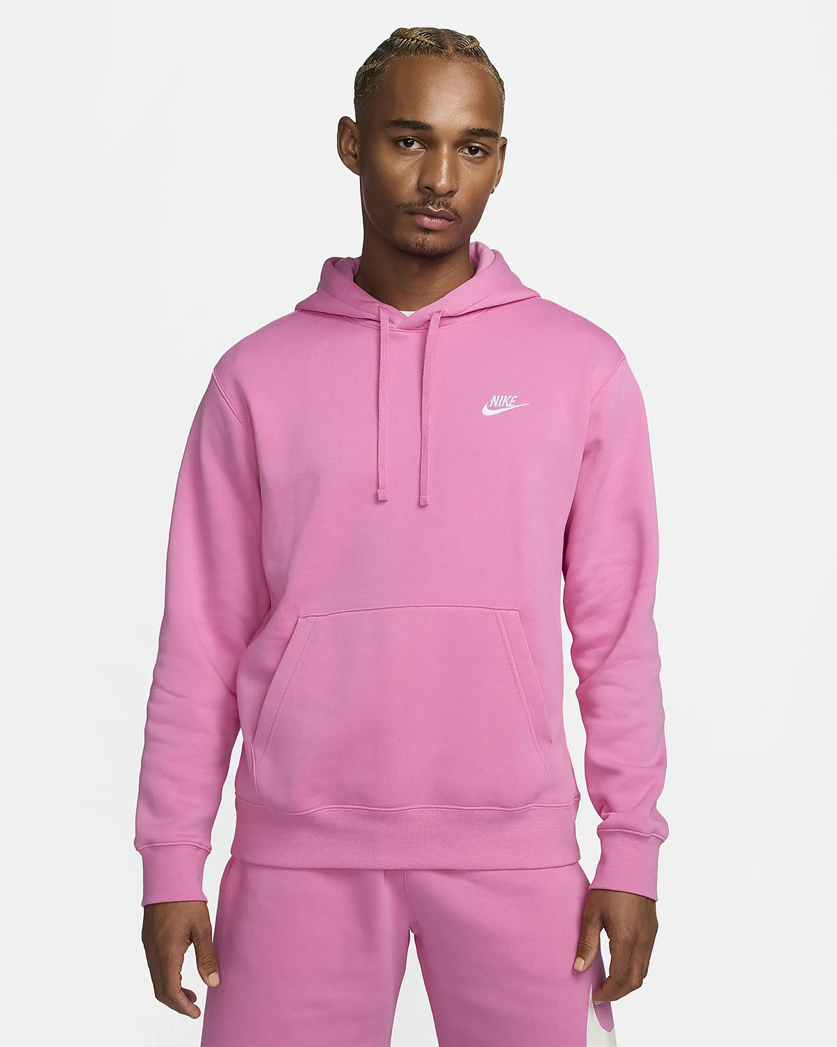 Nike Club Fleece Hoodie Playful Pink